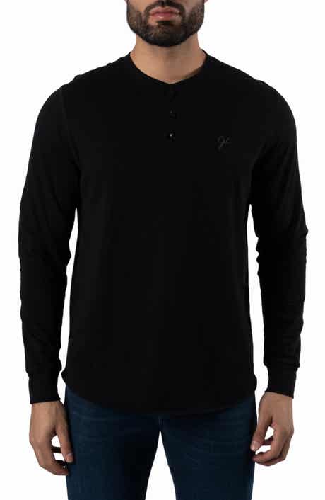 Jared Lang Long Sleeve Henley T-Shirt