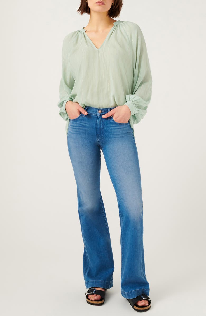 7 For All Mankind Dojo Flare Jeans, Alternate, color,