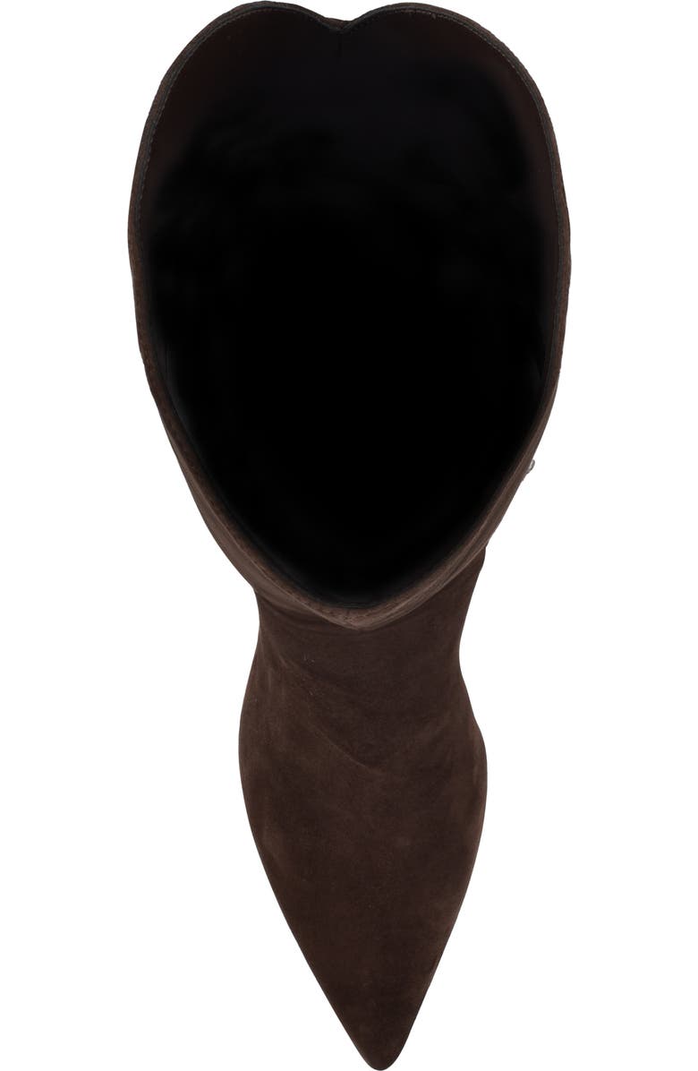 GUESS Yania Pointed Toe Boot, Alternate, color, Dark Brown