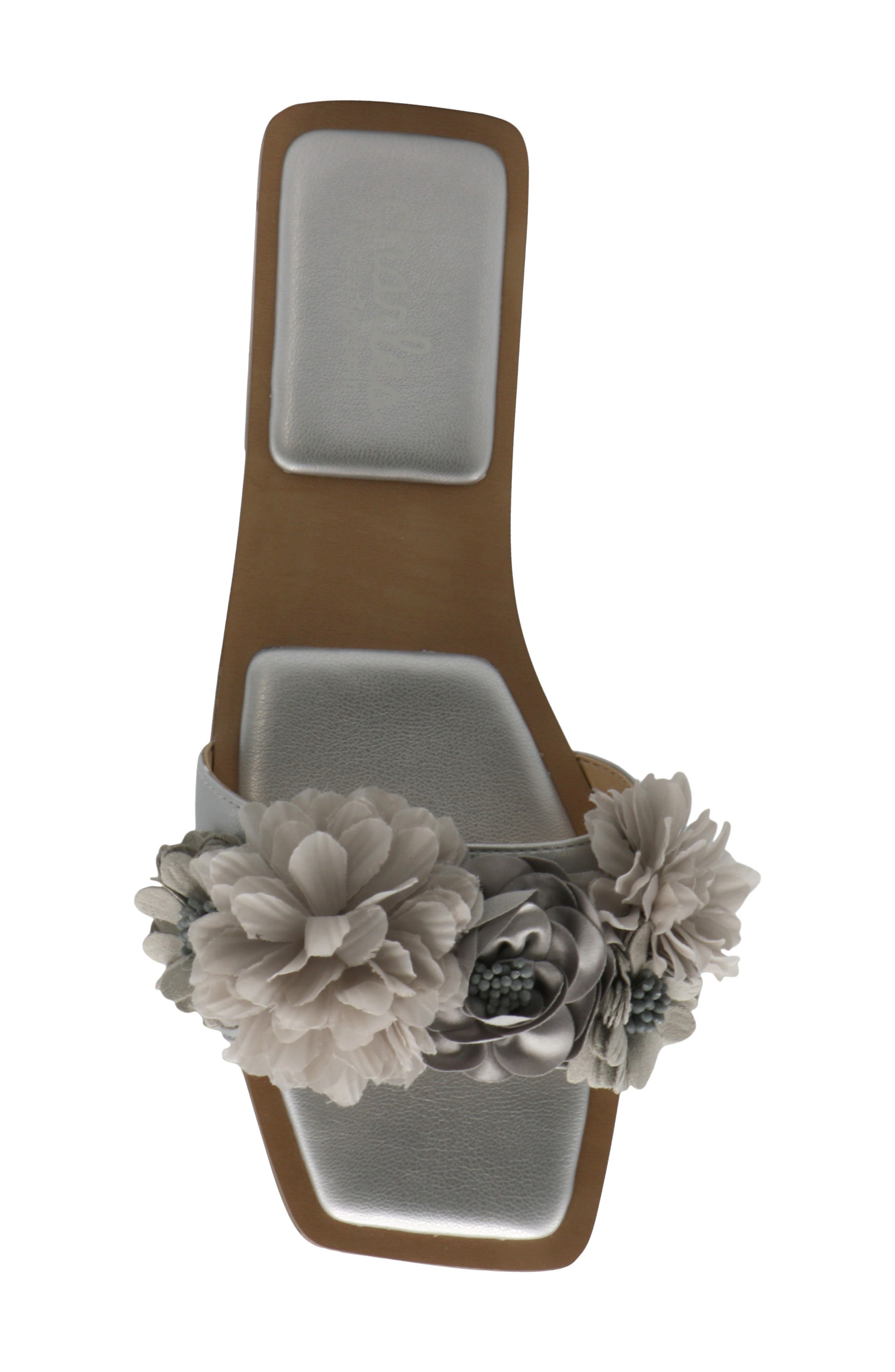 Orderly Slide Sandal, Alternate, color, SILVER