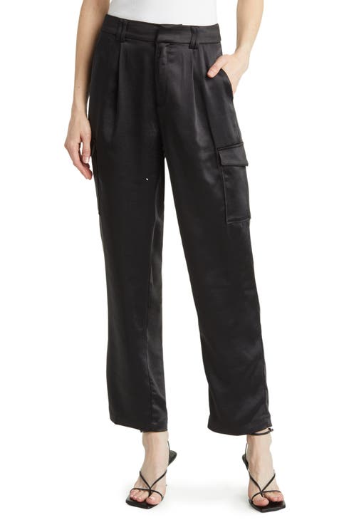 Malika Satin Cargo Pants