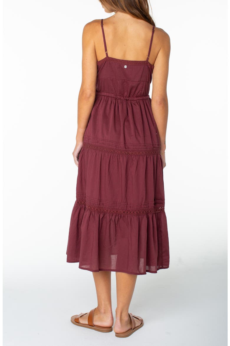 Azalea Cotton Midi Sundress, Alternate, color, PORT