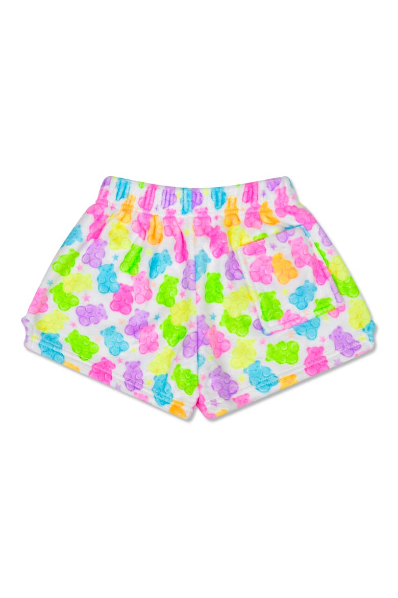 Kids' Yummy Gummy Plush Pajama Shorts, Alternate, color, PURPLE MULTI