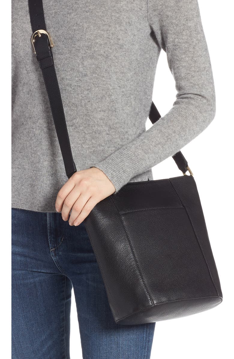 Nordstrom Loraine Leather Bucket Bag, Alternate, color,