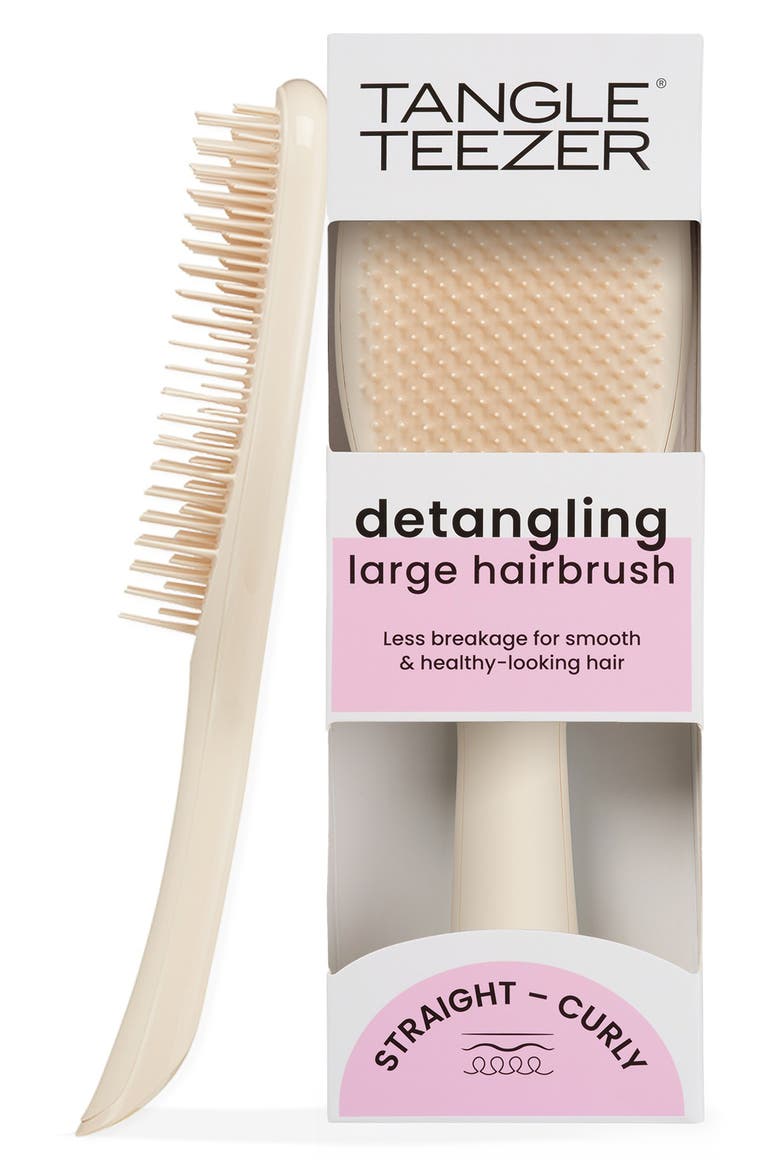 Large Ultimate Detangler Hairbrush - Thick to Wavy, Main, color, VANILLA LATTE