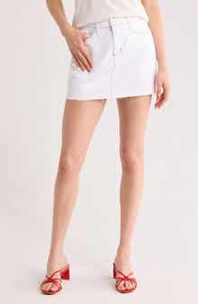 L'AGENCE Paris Denim Micro Miniskirt