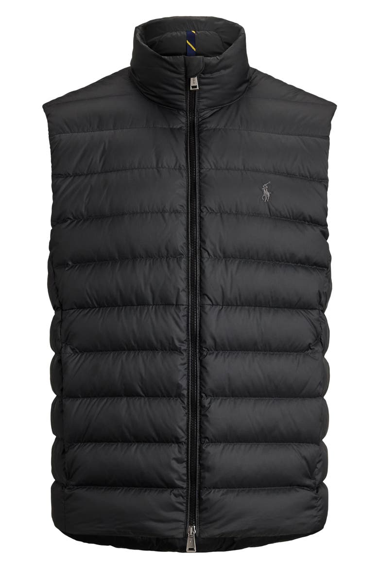 The Colden Water Repellent Packable Down Vest, Alternate, color, POLO BLACK