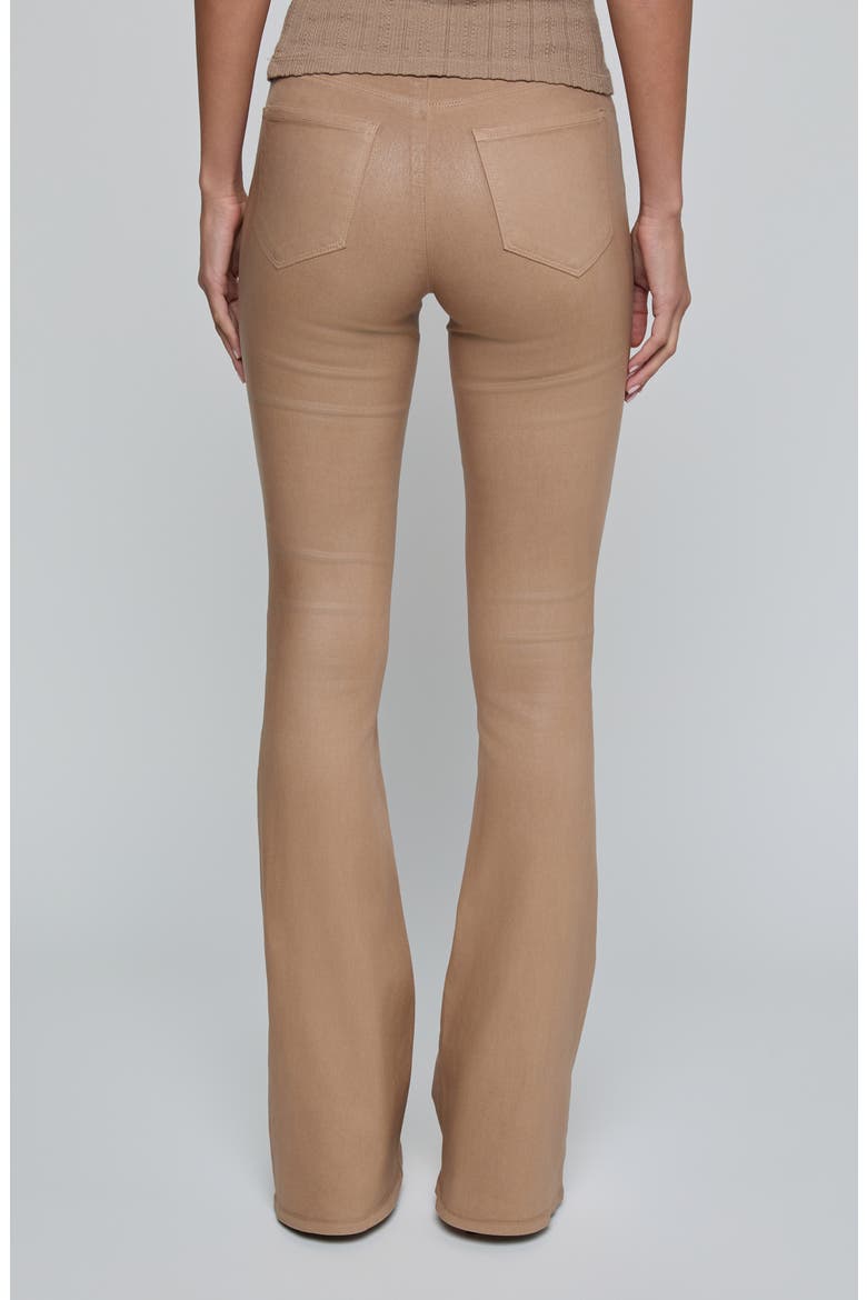 Marty Coated High Waist Flare Leg Jeans, Alternate, color, CAPPUCCINO COATED