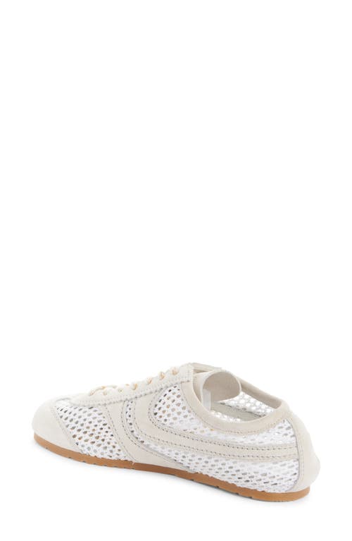 Dries Van Noten Sneakers Mit Wildlederbesatz In White