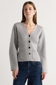 Modern Citizen Elinor Organic Cotton-Wool V-Neck Cardigan