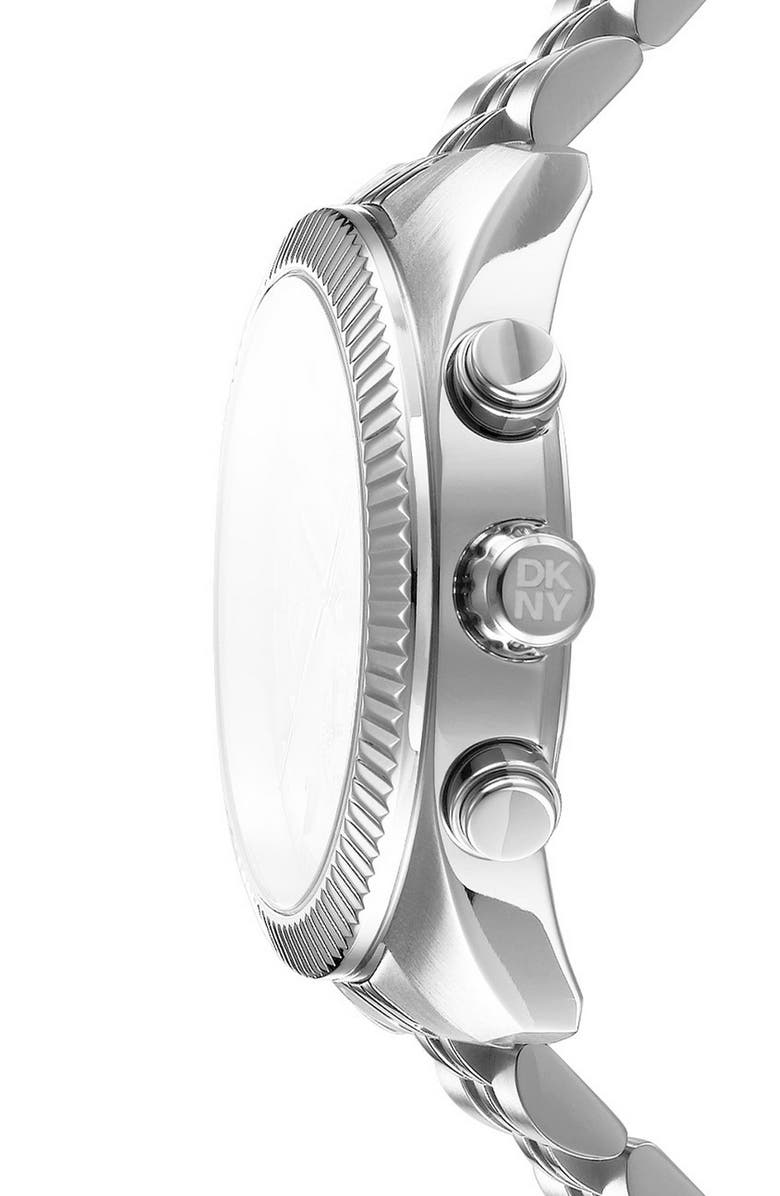 DKNY Chronograph Watch, 42mm, Alternate, color, Black/Silver