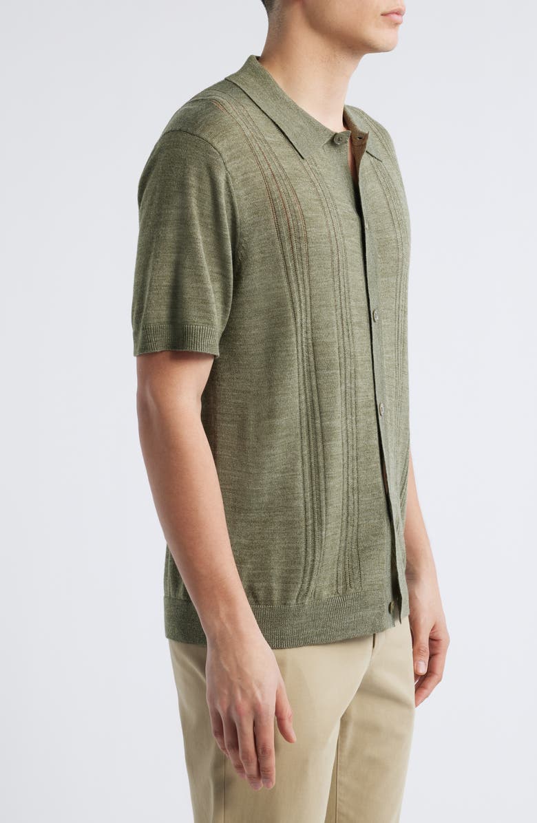 NN07 Thor Short Sleeve Cardigan, Alternate, color, Capers