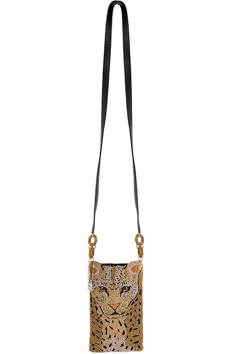 Mary Frances Accessories Gone Wild Crossbody Phone Bag, Alternate, color, Gold