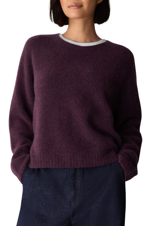 Cashmere Blend Crewneck Sweater