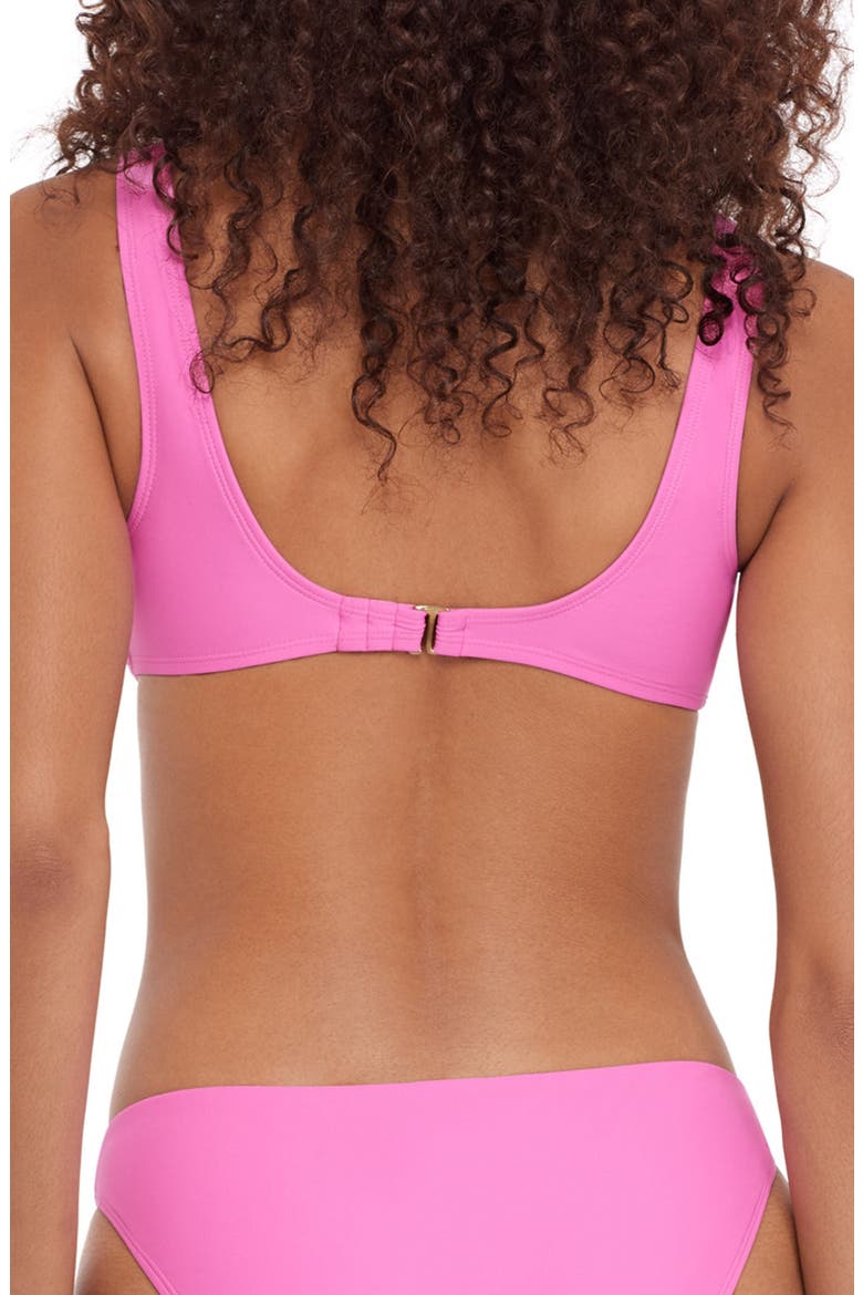 O-Ring Bikini Top, Alternate, color, NEON PINK