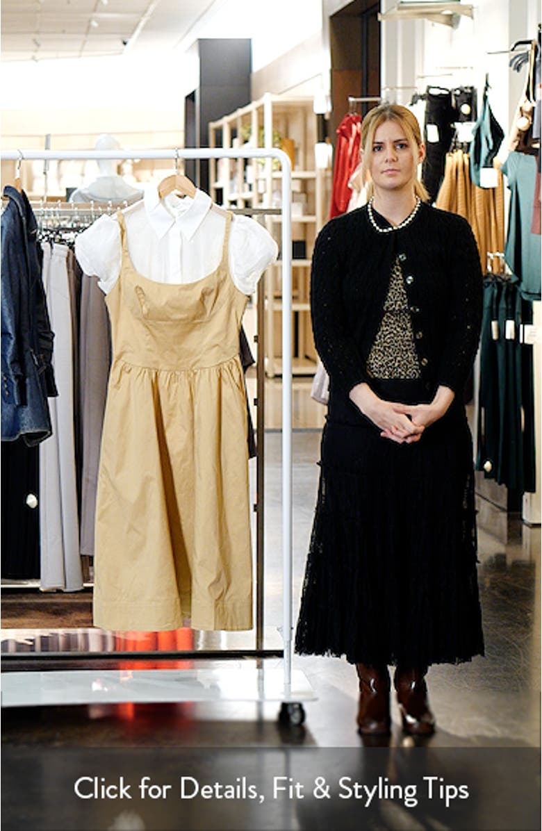 Carrington Mixed Media Midi Dress, sales video thumbnail