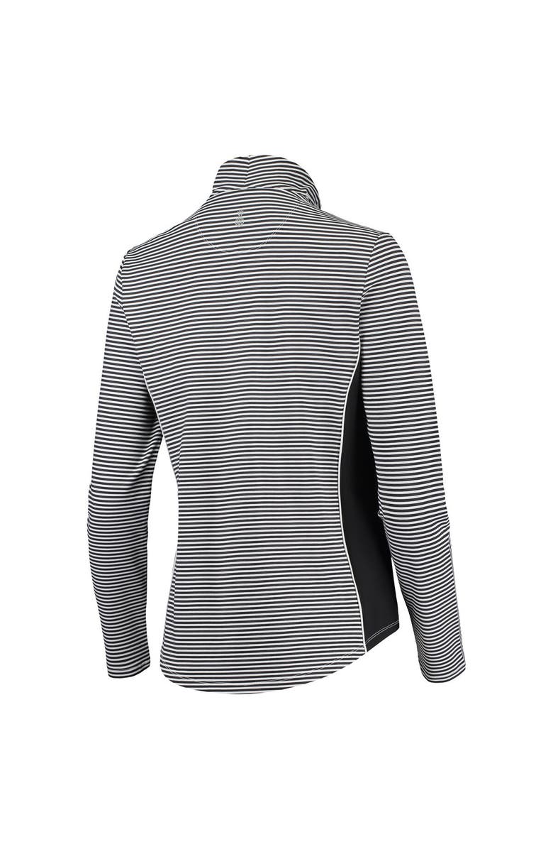 Tommy Bahama Women's Tommy Bahama Black St. Louis Cardinals Aubrey Stripe Block IslandZone Half-Zip Jacket, Alternate, color, Black