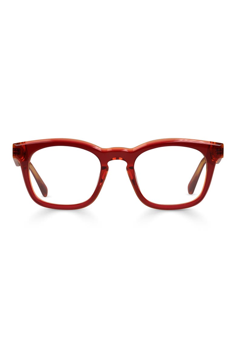 Humble Narrator 50mm Reading Glasses, Main, color, RED / ORANGE CRYSTAL