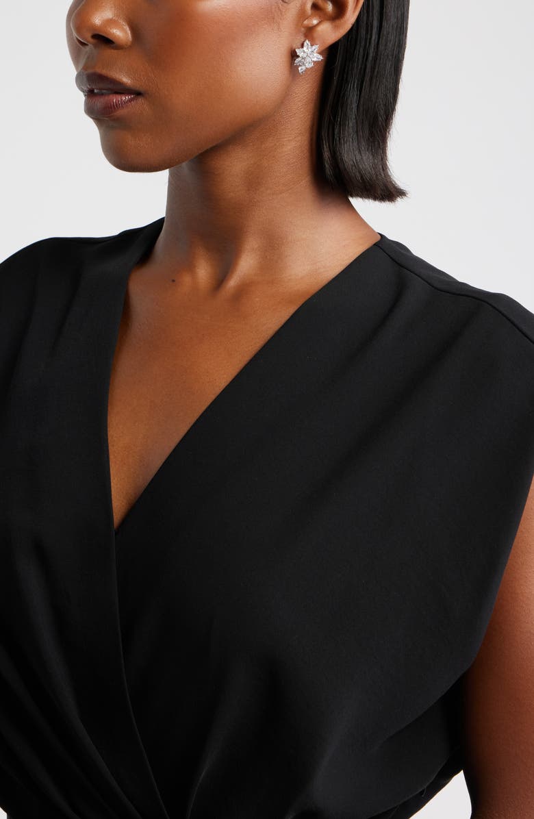 Nordstrom Cubic Zirconia Cluster Stud Earrings, Alternate, color, Clear- Silver