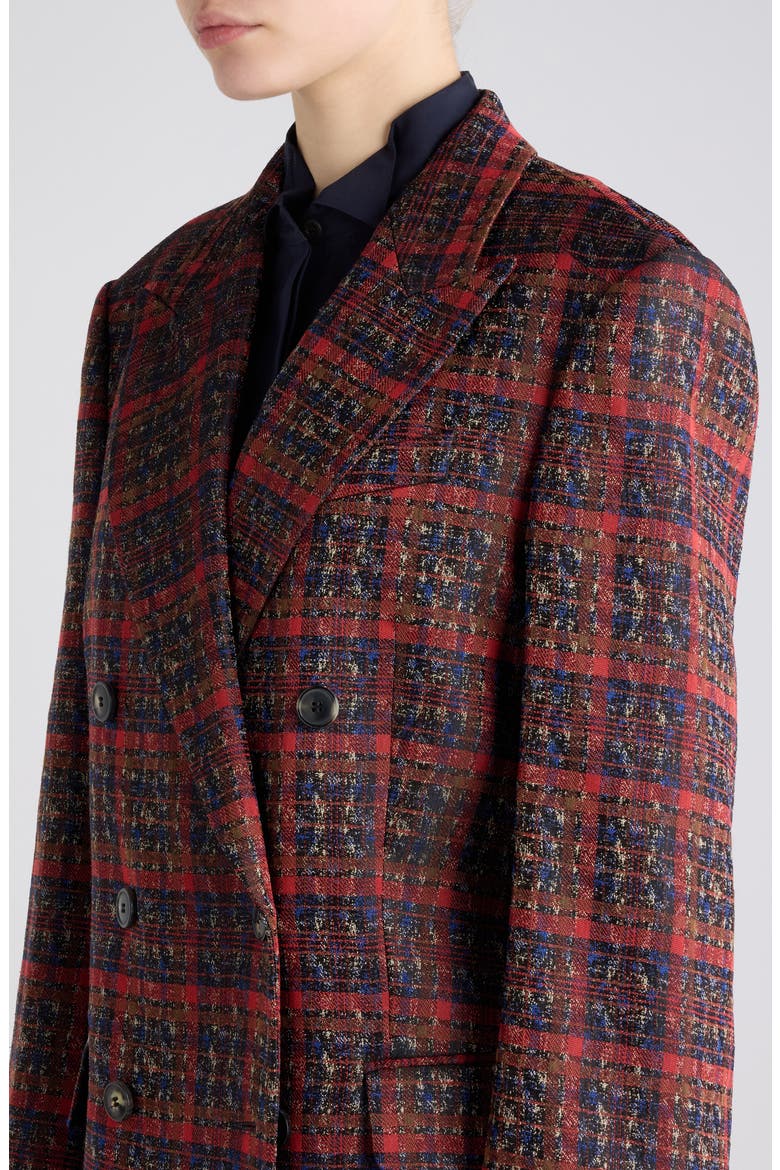 Barrysta Double Breasted Blazer, Alternate, color, RED