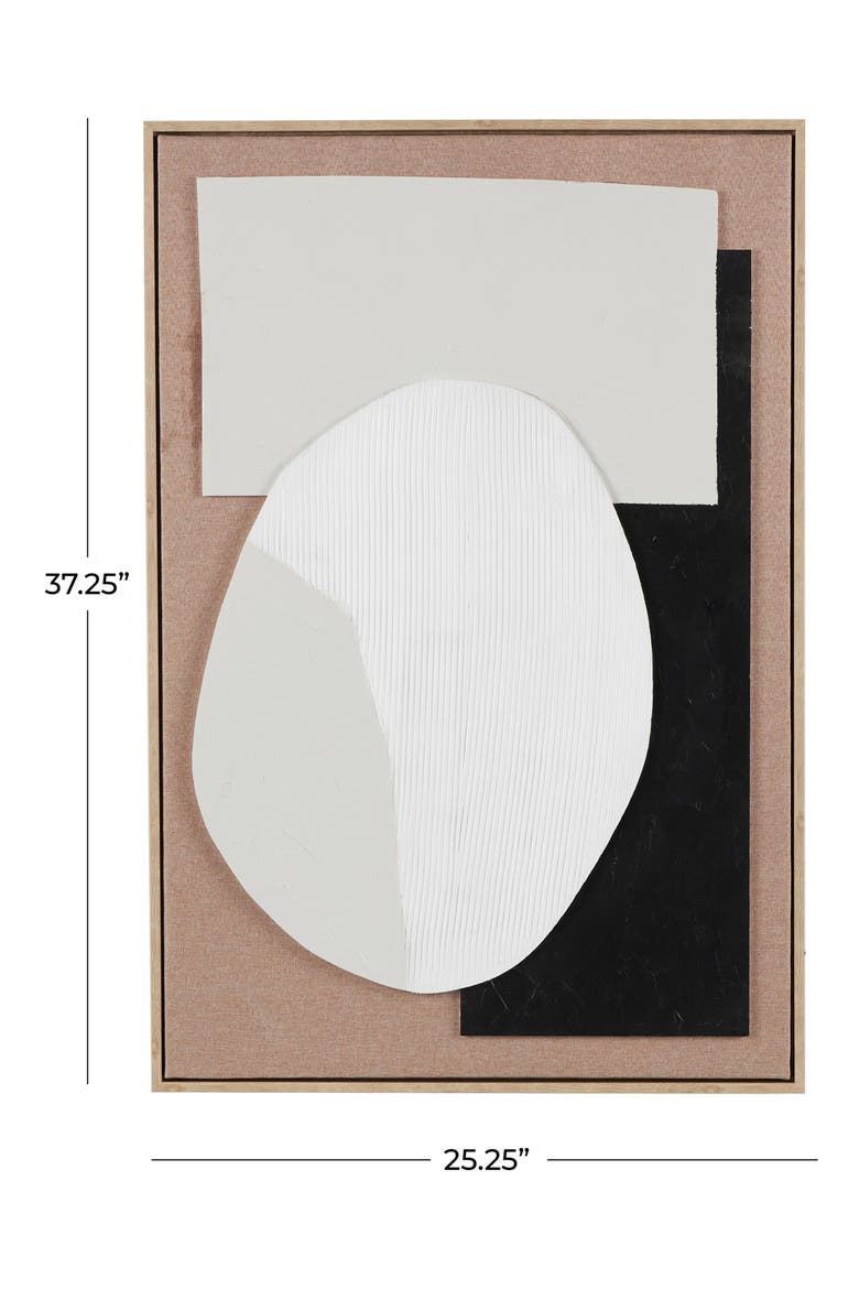 Abstract Framed Wall Art, Alternate, color, BROWN