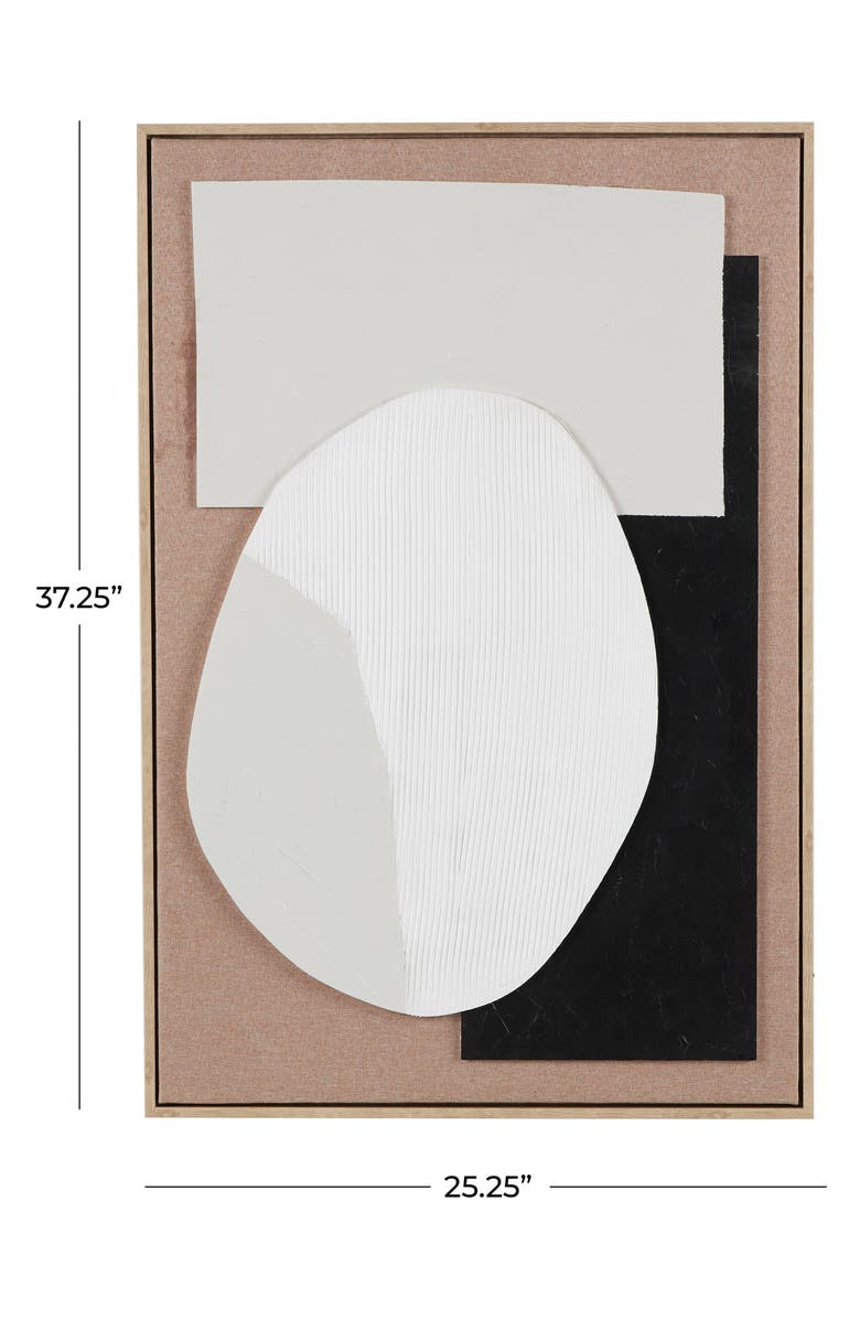 VIVIAN LUNE HOME Abstract Framed Wall Art, Alternate, color, Brown