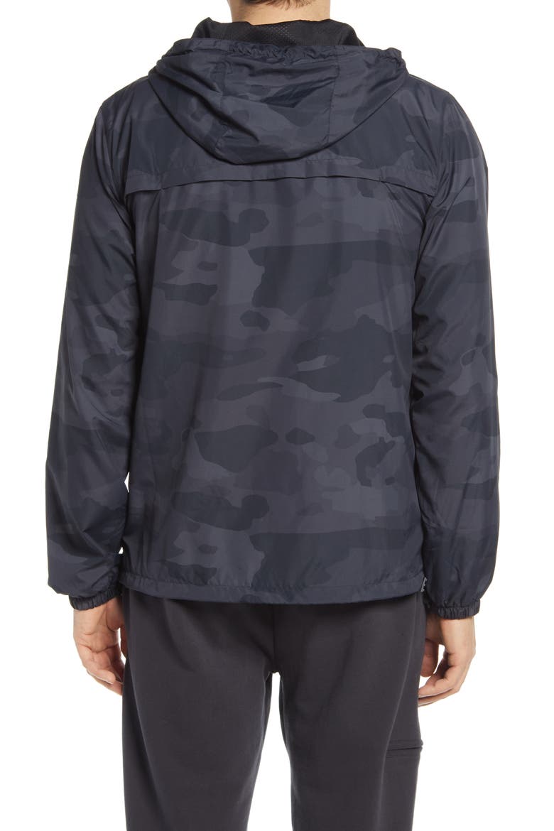 Stride Camo Hooded Jacket, Alternate, color, BLACK CAMO