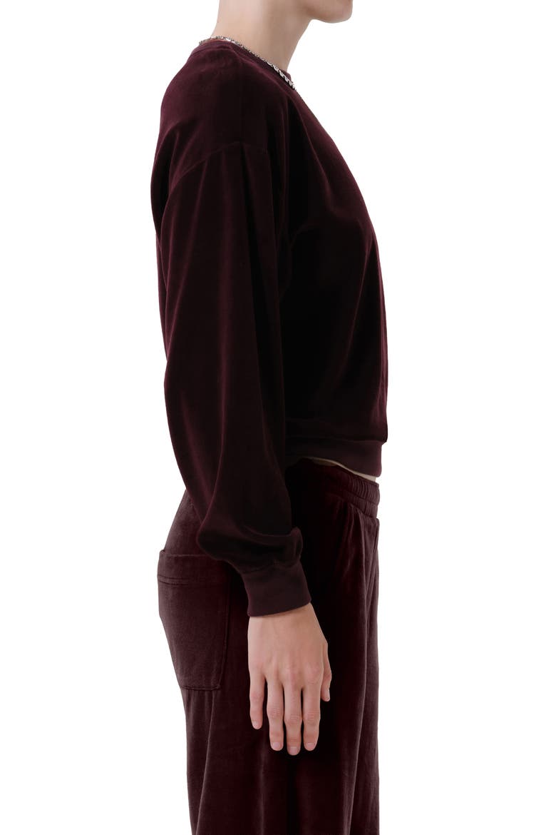 Vintage Crewneck Sweatshirt, Alternate, color, BURGUNDY