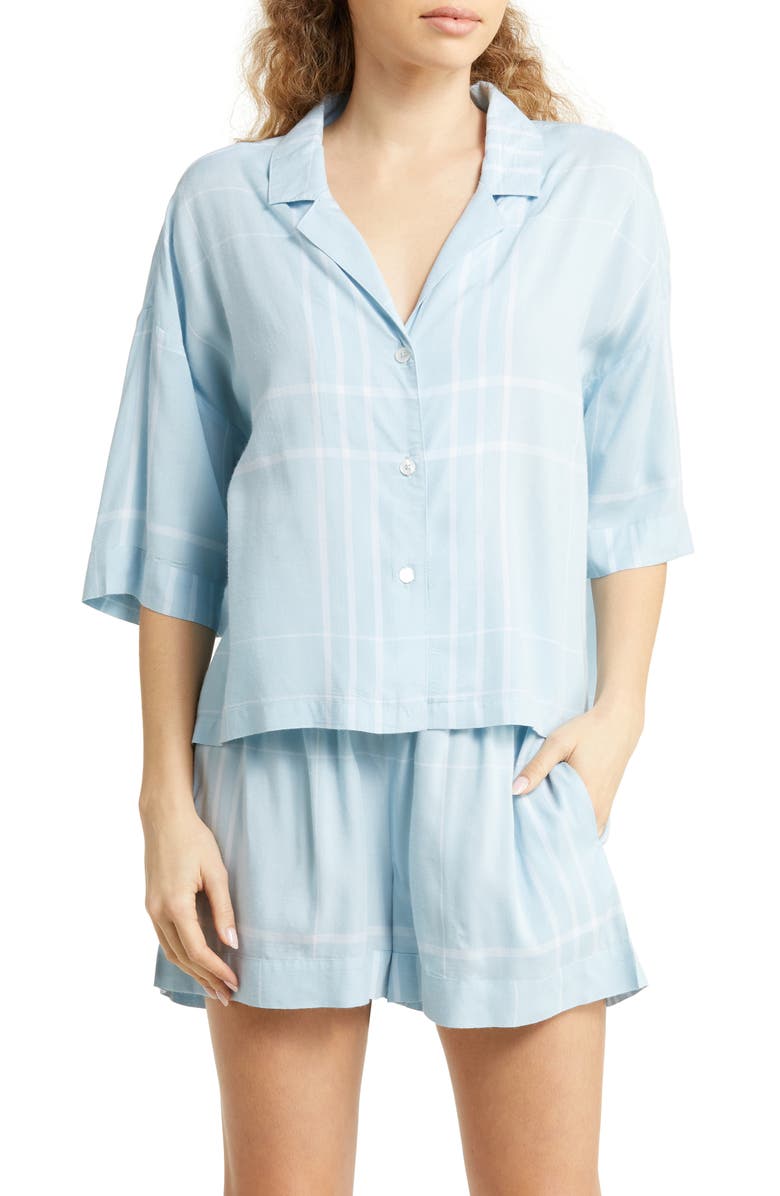 Papinelle Plaid Relaxed Fit Short Pajamas, Main, color,