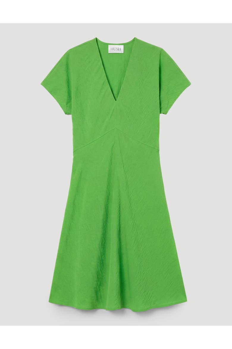 Grace Air Flow V-Neck Mini Dress, Alternate, color, Lime Green