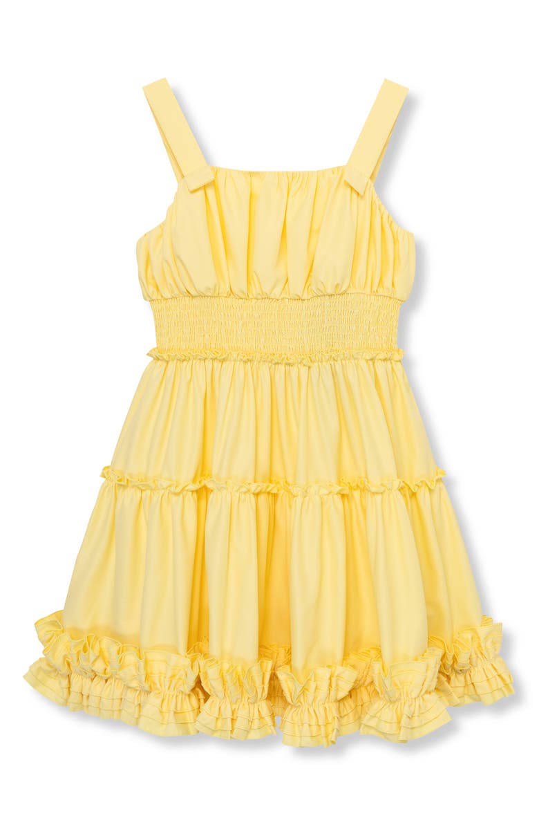 Habitual Kids Kids' Ruffle Smocked Waist Fit & Flare Dress, Main, color,