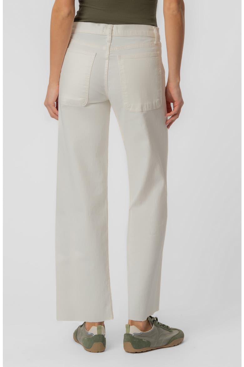 Avery High Waist Ankle Straight Leg Jeans, Alternate, color, IVORY