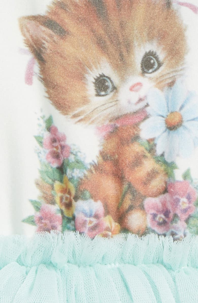 Rock Your Baby Kitty Kat Circus Bodysuit Dress, Alternate, color, 