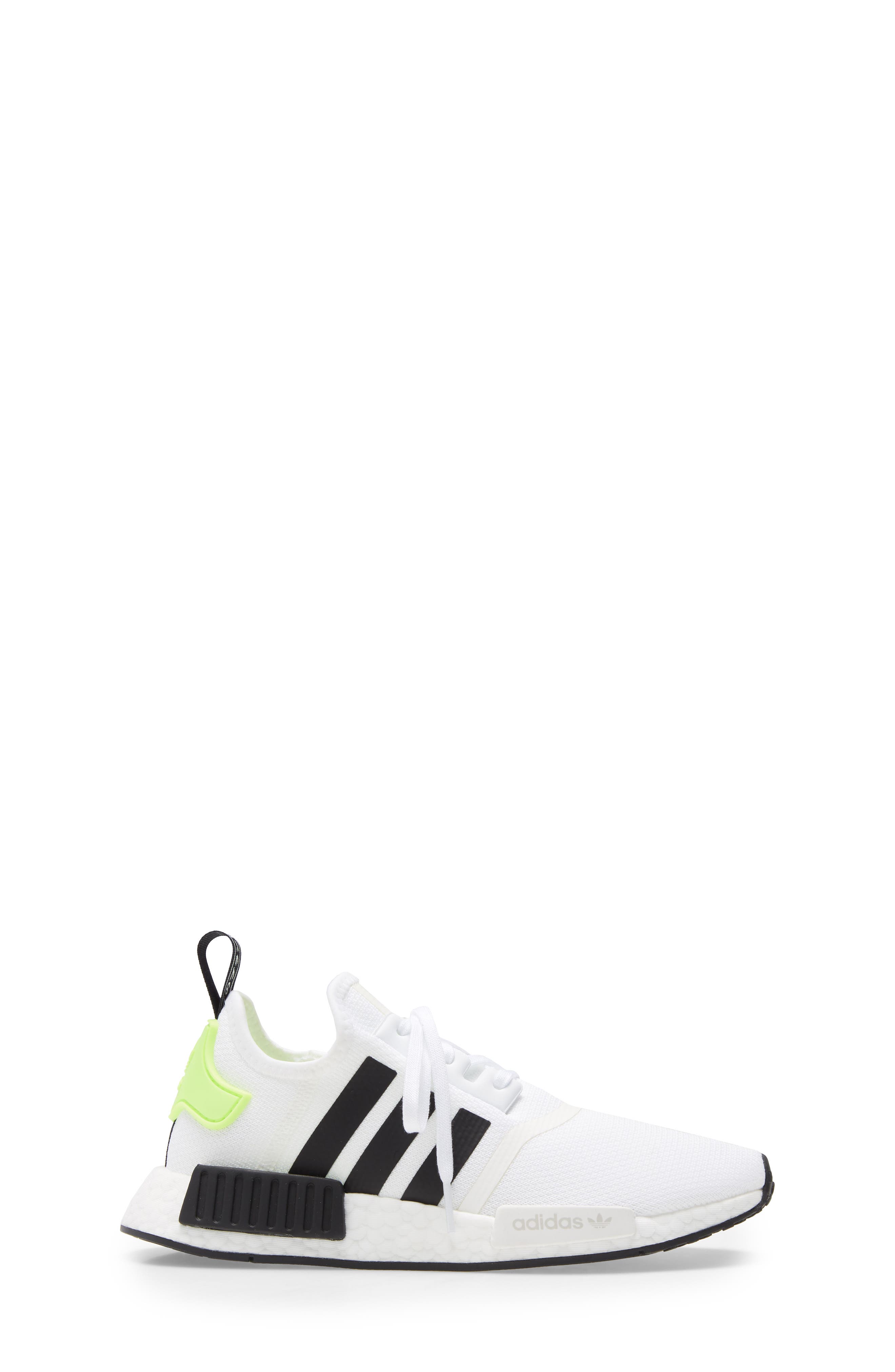 NMD R1 Sneaker, Alternate, color, WHITE/ CORE BLACK