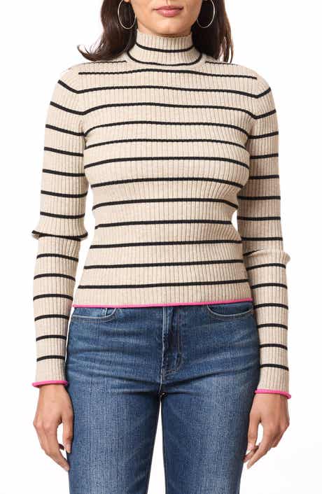 Scotch & Soda Mock Neck Pop Trim Sweater