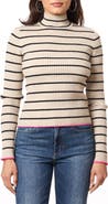Scotch & Soda Mock Neck Pop Trim Sweater