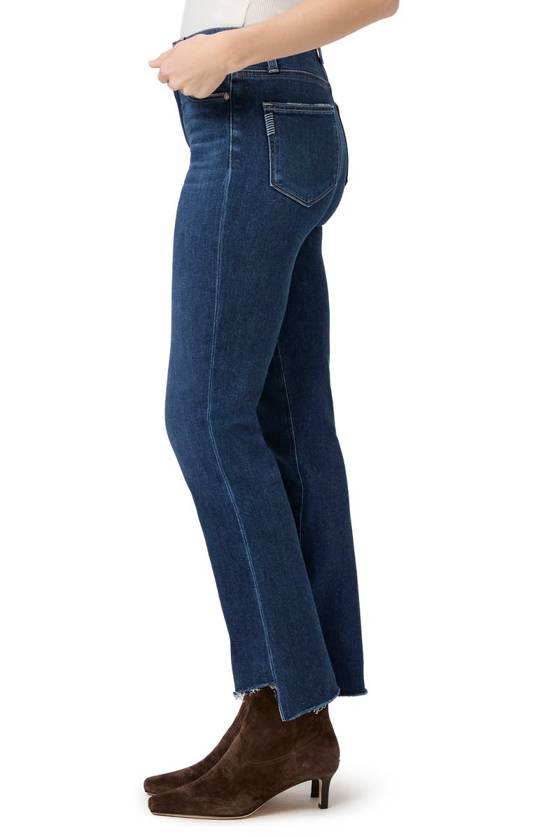 PAIGE Claudine Angled Raw Hem High Waist Ankle Flare Jeans, Alternate, color, Vignette