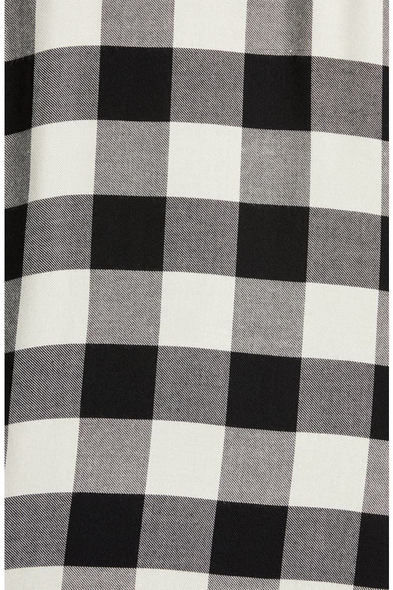 Plaid Boyfriend Shirt, Alternate, color, IVORY- BLACK BUFFALO PLAID