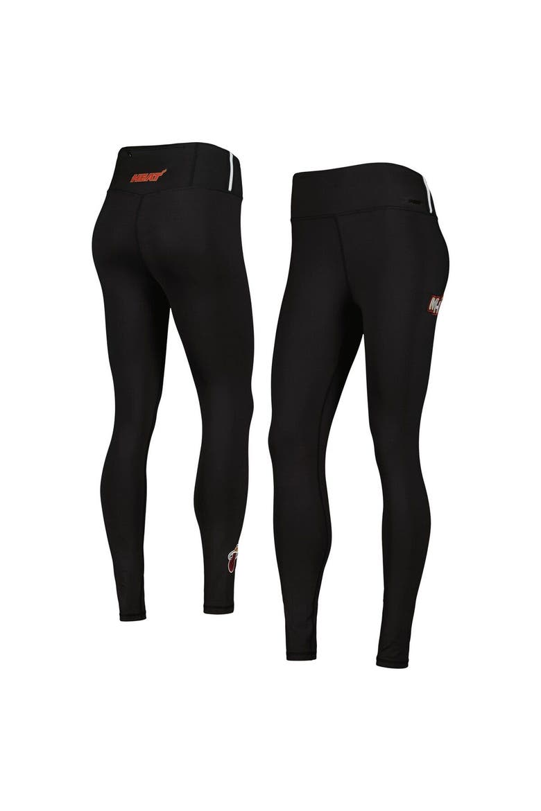 Women's Pro Standard Black Miami Heat Classics Lux Leggings, Main, color, Black