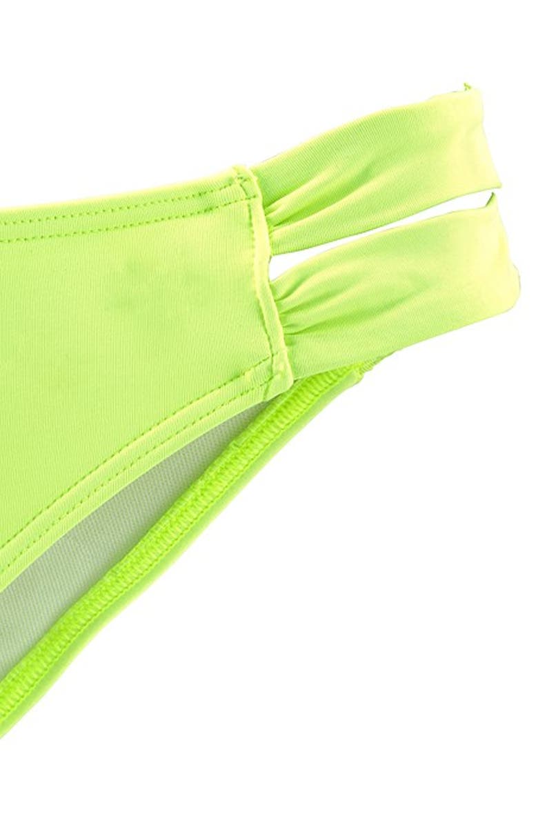 LASCANA Strappy Classic Bikini Bottom, Alternate, color, Bright Green