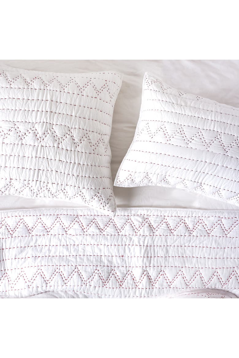 26" x 26" Breck Cotton Euro Sham - Machine Washable, Alternate, color, White