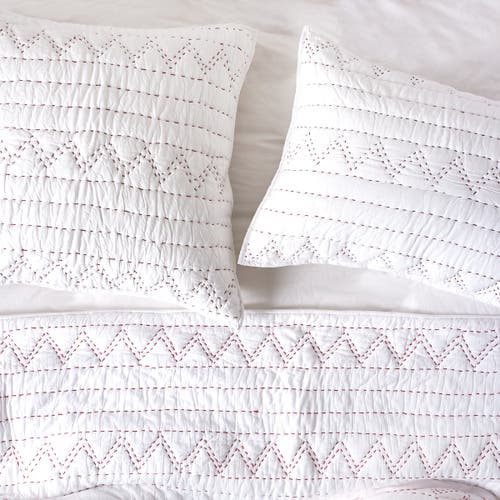 Carol & Frank 26" X 26" Breck Cotton Euro Sham In White