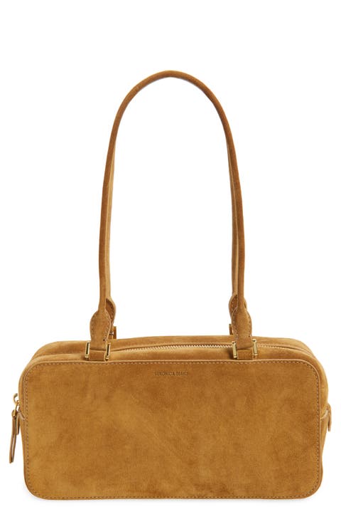 Boxy Suede Shoulder Bag
