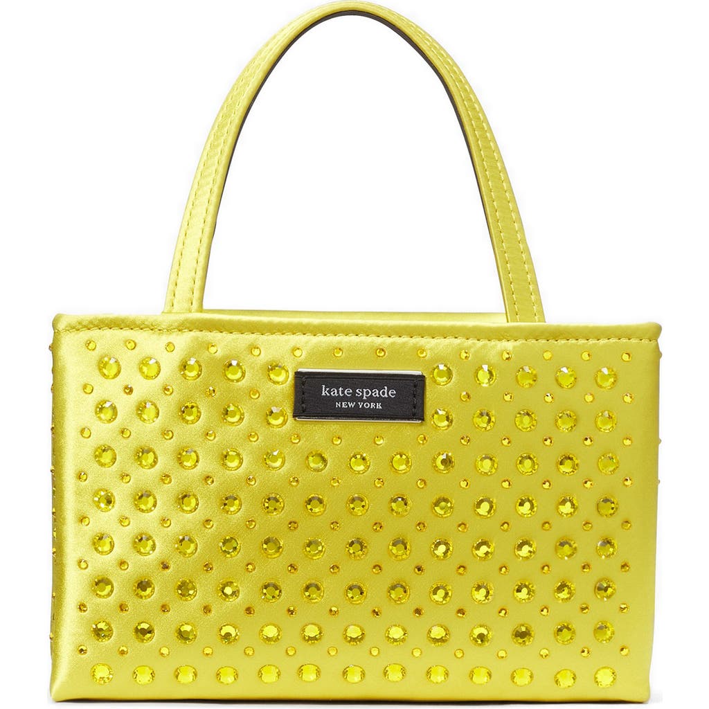 Kate Spade New York Sam Icon Crystal Embellished Crossbody Bag In Green