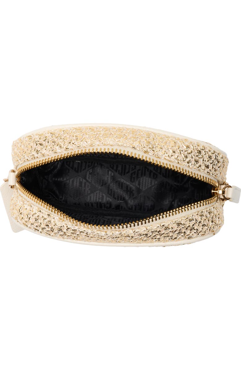 Kurt Geiger London Chiswick Faux Raffia Camera Bag, Alternate, color, Open Yellow