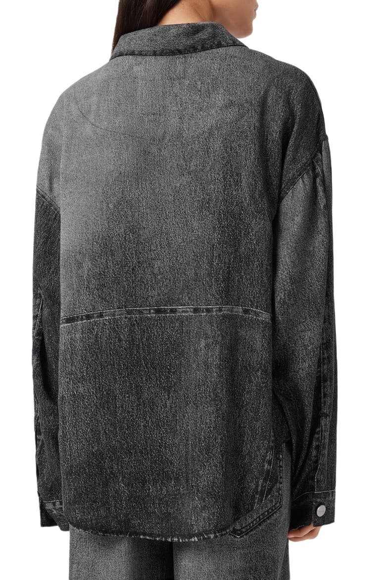 Hettie Illusion Denim Shacket, Alternate, color, ILLUSION BLACK