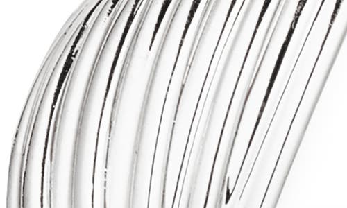 Tasha Set Of 3 Assorted Hoop Earrings In Silver