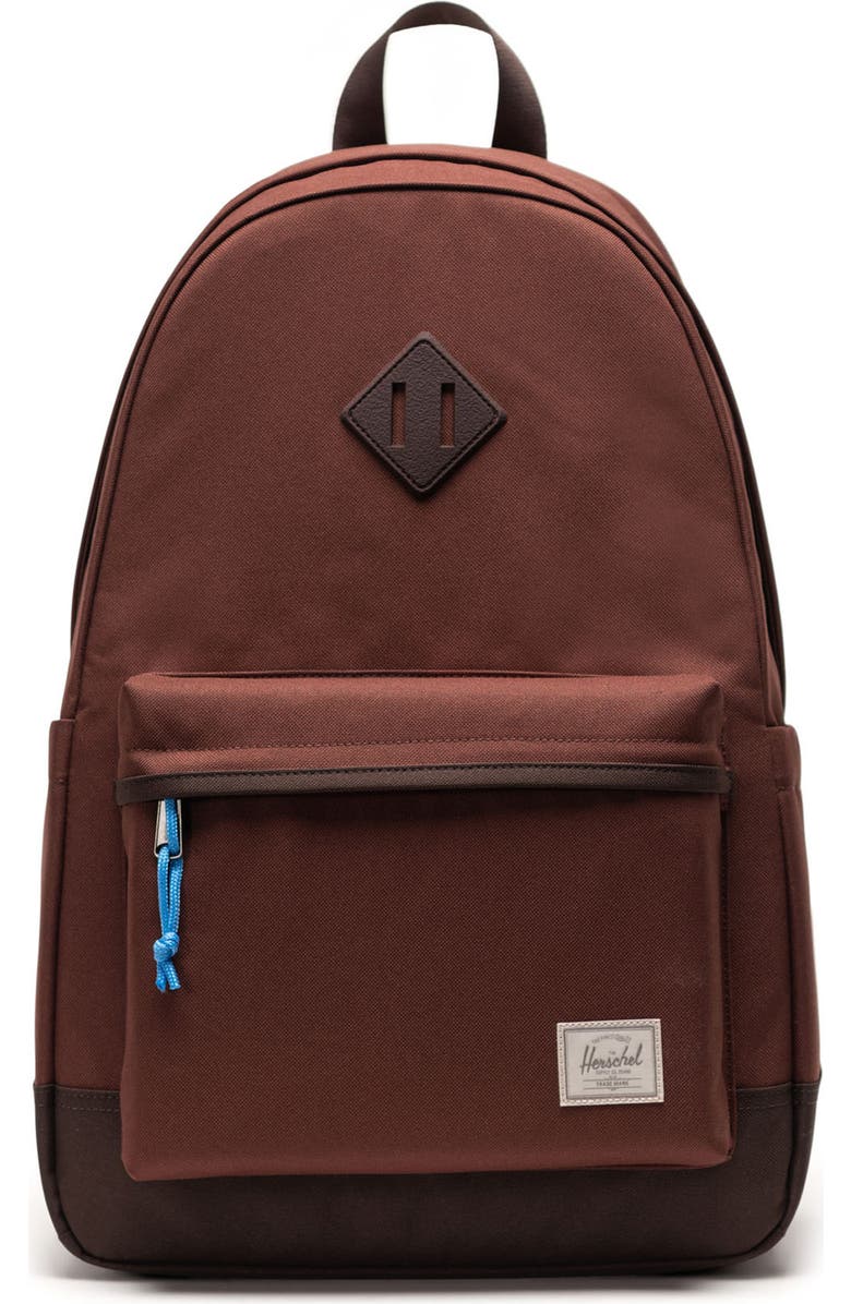 Herschel Supply Co. Heritage Backpack, Main, color, Bitter Chocolate/ Dark Roast