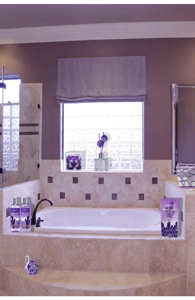 Lovery Honey Lavender Bath and Body Gift Set, Alternate, color, NO COLOR