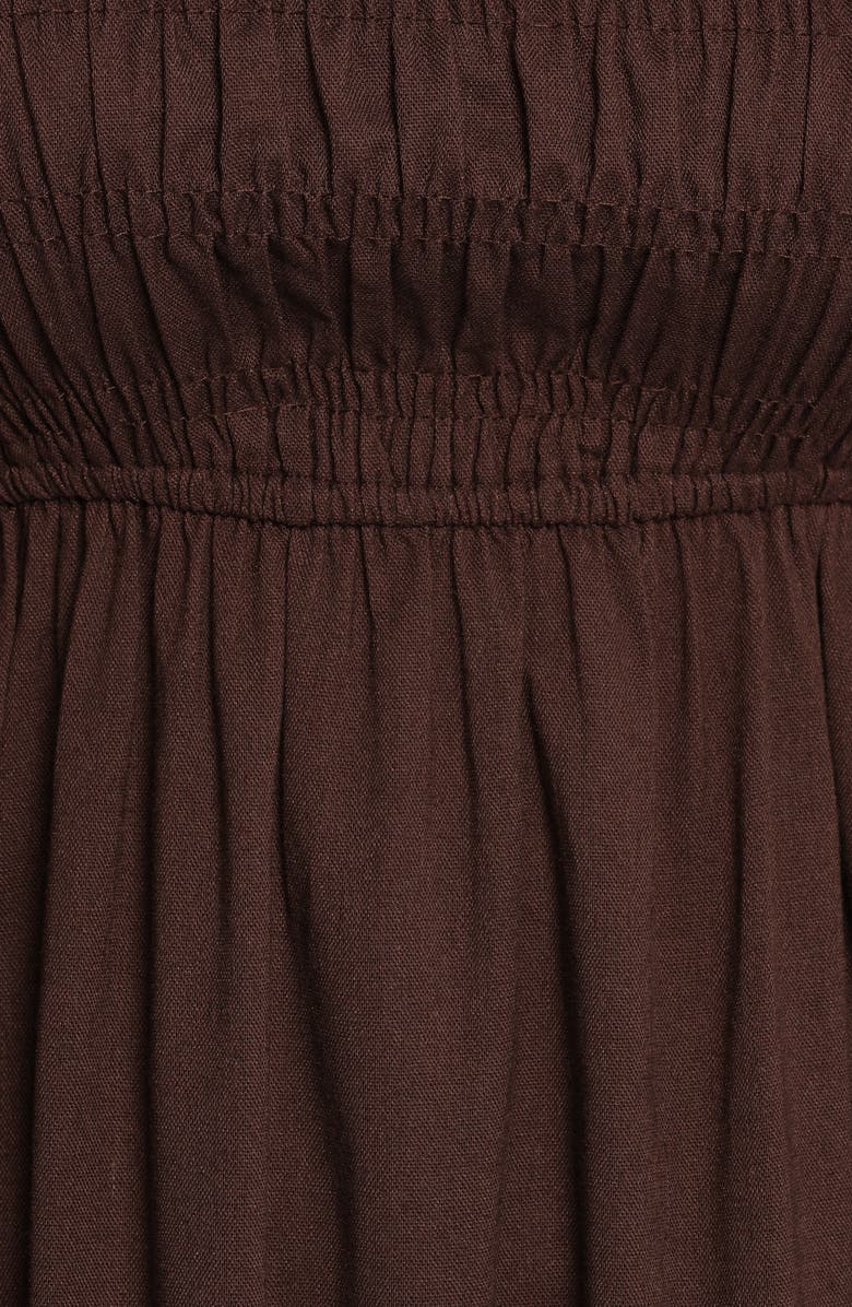 Petal & Pup Lanna Smocked Sundress, Alternate, color, Chocolate